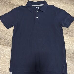 GAP Dark Blue Kids Pique Polo Shirt, Navy Blue, Size L